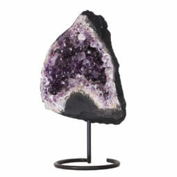 10.22kg Amethyst Druze Cluster on Metal Stand DK748 | Himalayan Salt Factory