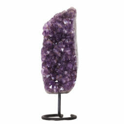 8.97kg Amethyst Druze Cluster on Metal Stand DK750 | Himalayan Salt Factory
