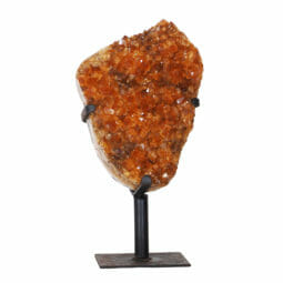 8.76kg Citrine Cluster on Metal Stand DK756 | Himalayan Salt Factory