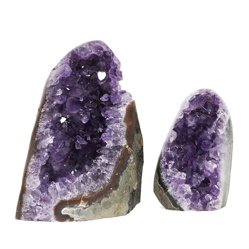 1.79kg Amethyst Polished Crystal Geode Specimen Set 2 Pieces DK802 3 1.79kg Amethyst Polished Crystal Geode Specimen Set 2 Pieces DK802 | Himalayan Salt Factory