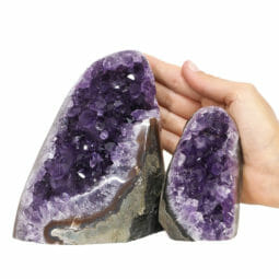 1.79kg Amethyst Polished Crystal Geode Specimen Set 2 Pieces DK802 5 1.79kg Amethyst Polished Crystal Geode Specimen Set 2 Pieces DK802 | Himalayan Salt Factory