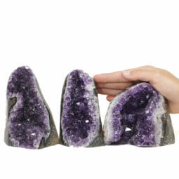 2.37kg Amethyst Polished Crystal Geode Specimen Set 3 Pieces DK804 5 2.37kg Amethyst Polished Crystal Geode Specimen Set 3 Pieces DK804 | Himalayan Salt Factory