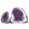 2.64kg Amethyst Polished Crystal Geode Specimen Set 2 Pieces DK816 | Himalayan Salt Factory