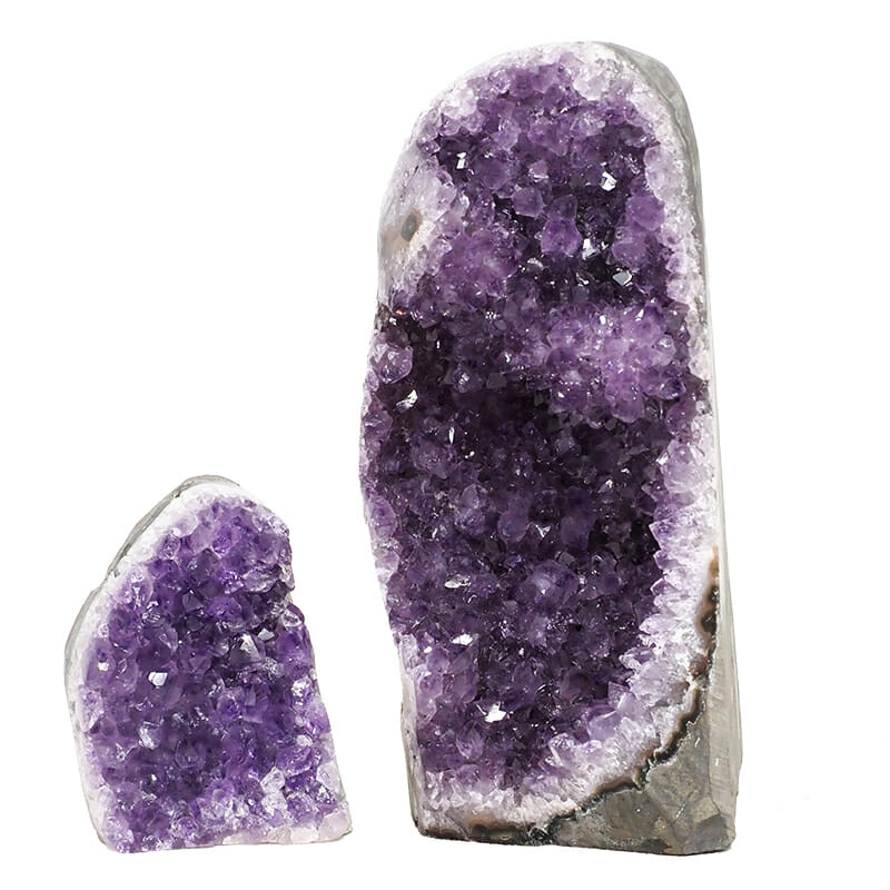 2.37kg Amethyst Polished Crystal Geode Specimen Set 2 Pieces DK817 3 2.37kg Amethyst Polished Crystal Geode Specimen Set 2 Pieces DK817 | Himalayan Salt Factory