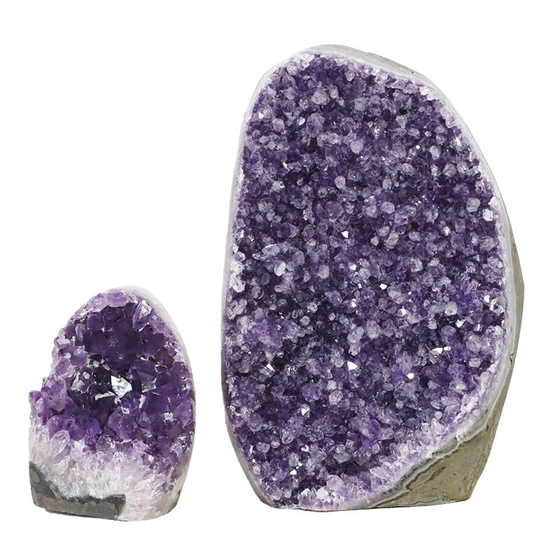 2.42kg Amethyst Polished Crystal Geode Specimen Set 2 Pieces DK819 3 2.42kg Amethyst Polished Crystal Geode Specimen Set 2 Pieces DK819 | Himalayan Salt Factory