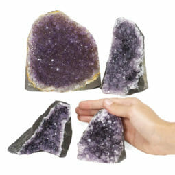 2.40kg Amethyst Crystal Geode Specimen Set 4 Pieces J1977 5 2.40kg Amethyst Crystal Geode Specimen Set 4 Pieces J1977 | Himalayan Salt Factory