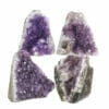 2.92kg Amethyst Crystal Geode Specimen Set 4 Pieces J1983 | Himalayan Salt Factory