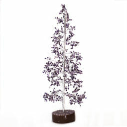 Amethyst Large Gemstone Tree With Timber Base | Himalayan Salt Factory