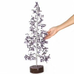 Amethyst Large Gemstone Tree With Timber Base | Himalayan Salt Factory