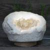 2.90kg Natural Calcite Geode Lamp with Large LED Light Base DN1606 1 2.90kg Natural Calcite Geode Lamp with Large LED Light Base DN1606 | Himalayan Salt Factory