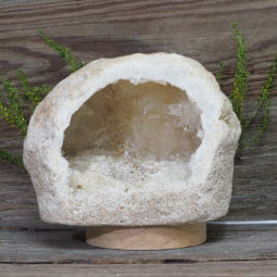 2.09kg Natural Calcite Geode Lamp with Large LED Light Base DN1619 8 2.09kg Natural Calcite Geode Lamp with Large LED Light Base DN1619 | Himalayan Salt Factory