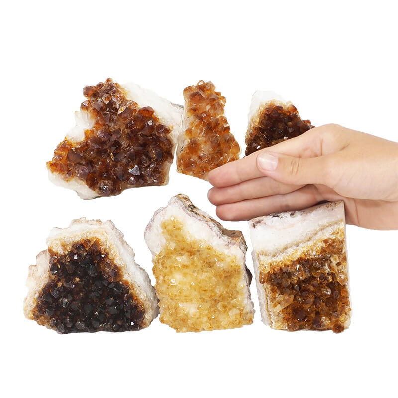 2.08kg Citrine Mini Cluster Specimen Set 6 Pieces DK777 4 2.08kg Citrine Mini Cluster Specimen Set 6 Pieces DK777 | Himalayan Salt Factory