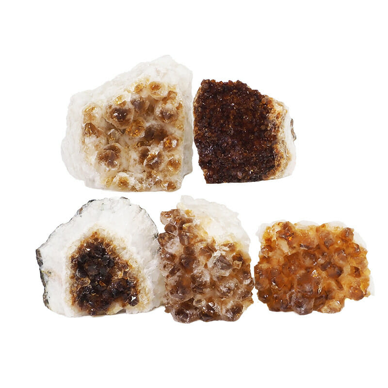 3.11kg Citrine Mini Cluster Specimen Set 5 Pieces DK780 3 3.11kg Citrine Mini Cluster Specimen Set 5 Pieces DK780 | Himalayan Salt Factory