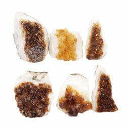 2.02kg Citrine Mini Cluster Specimen Set 6 Pieces J1962 | Himalayan Salt Factory