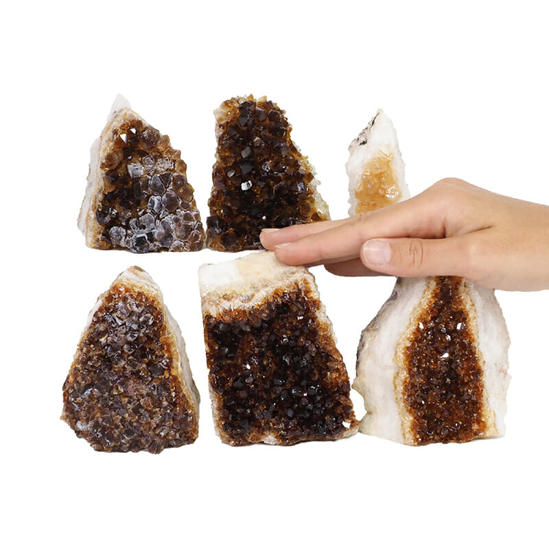 2.06kg Citrine Mini Cluster Specimen Set 6 Pieces DK797 4 2.06kg Citrine Mini Cluster Specimen Set 6 Pieces DK797 | Himalayan Salt Factory