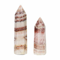 0.76kg Multicolored Calcite Terminated Point set of 2 DK715 | Himalayan Salt Factory