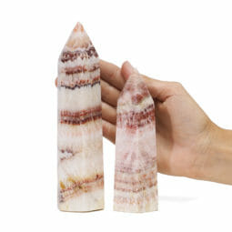0.76kg Multicolored Calcite Terminated Point set of 2 DK715 | Himalayan Salt Factory