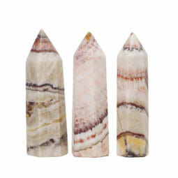 0.90kg Multicolored Calcite Terminated Point set of 2 DK720 | Himalayan Salt Factory