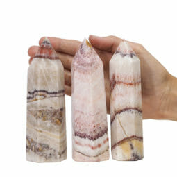 0.90kg Multicolored Calcite Terminated Point set of 2 DK720 | Himalayan Salt Factory