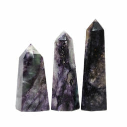 0.69kg Rainbow Fluorite Terminated Point set of 3 DK724 | Himalayan Salt Factory