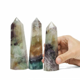 0.77kg Fluorite Terminated Point set of 3 DK725 5 0.77kg Fluorite Terminated Point set of 3 DK725 | Himalayan Salt Factory