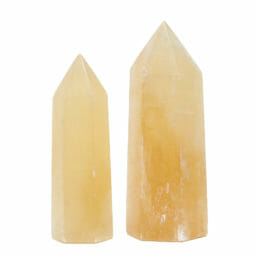 1.24kg Orange Calcite Terminated Point set of 2 DK729 | Himalayan Salt Factory