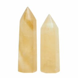 0.72kg Honey Calcite Terminated Point set of 2 DK731 | Himalayan Salt Factory