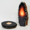 1.4kg Natural Agate Crystal Lamp and Tealight Candle Holder Set J159 | Himalayan Salt Factory