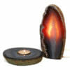 1.4kg Natural Agate Crystal Lamp and Tealight Candle Holder Set J166 | Himalayan Salt Factory