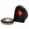 2.5kg Natural Agate Crystal Lamp and Tealight Candle Holder Set J170 | Himalayan Salt Factory