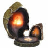Agate Crystal Lamp Set 3 Pieces S236 | Himalayan Salt Factory