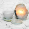 1.87kg Agate Crystal Lamp with 2 Agate Crystal Coasters S360 1 Agate Crystal Lamp with 2 Agate Crystal Coasters S360 | Himalayan Salt Factory