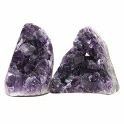 Amethyst Polished Crystal Druze Specimen Set 2 DB06 | Himalayan Salt Factory