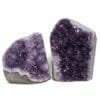 3.75kg Amethyst Polished Crystal Geode Specimen Set 2 Pieces DB040 | Himalayan Salt Factory