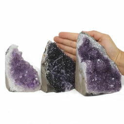 2.55kg Amethyst Crystal Geode Specimen Set 3 Pieces DB043 7 2.55kg Amethyst Crystal Geode Specimen Set 3 Pieces DB043 | Himalayan Salt Factory