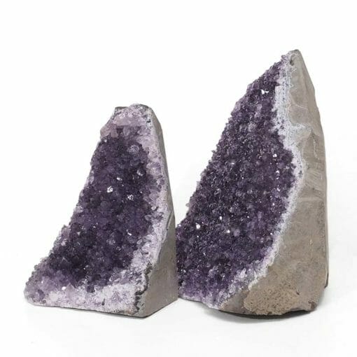 2.55kg Amethyst Crystal Geode Specimen Set 2 Pieces DB046 | Himalayan Salt Factory