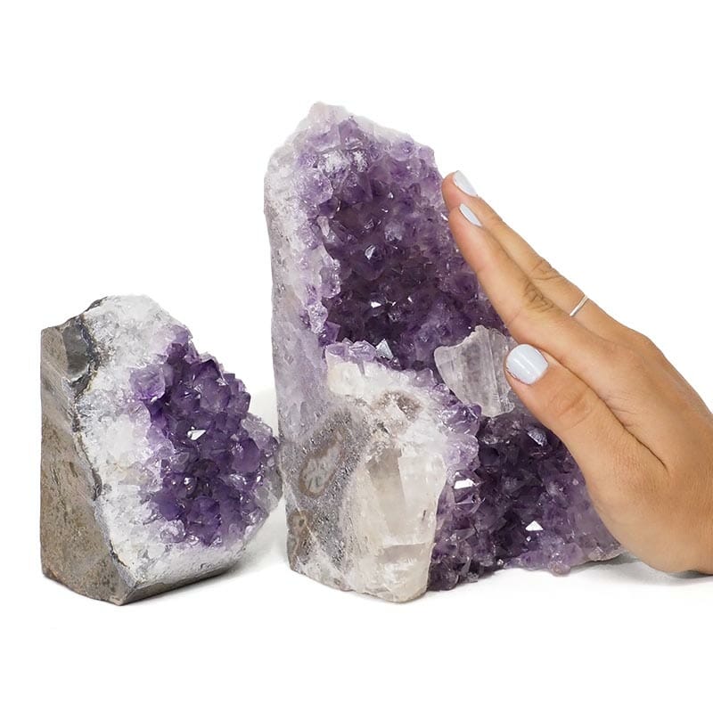 2.86kg Amethyst Crystal Geode Specimen Set 2 Pieces DB047 5 2.86kg Amethyst Crystal Geode Specimen Set 2 Pieces DB047 | Himalayan Salt Factory