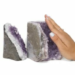 2.51kg Amethyst Crystal Geode Specimen Set 2 Pieces DB050 7 2.51kg Amethyst Crystal Geode Specimen Set 2 Pieces DB050 | Himalayan Salt Factory