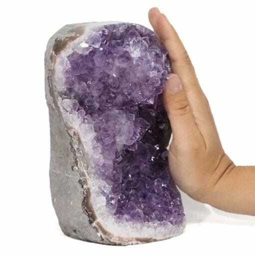 3.15kg Amethyst Polished Crystal Geode Specimen DB07 | Himalayan Salt Factory