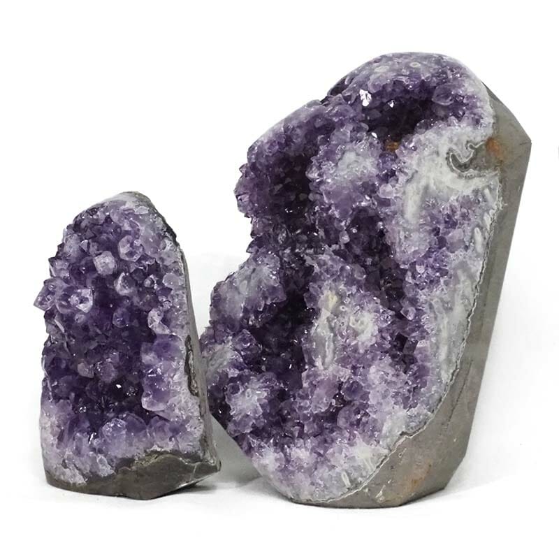 2.78kg Amethyst Polished Crystal Geode Specimen Set 2 Pieces DB13 4 2.78kg Amethyst Polished Crystal Geode Specimen Set 2 Pieces DB13 | Himalayan Salt Factory