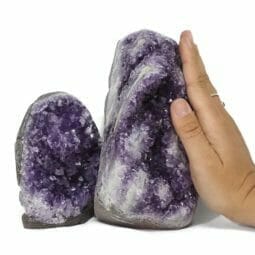 2.78kg Amethyst Polished Crystal Geode Specimen Set 2 Pieces DB13 7 2.78kg Amethyst Polished Crystal Geode Specimen Set 2 Pieces DB13 | Himalayan Salt Factory