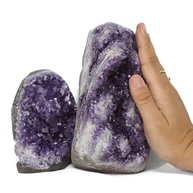 2.78kg Amethyst Polished Crystal Geode Specimen Set 2 Pieces DB13 5 2.78kg Amethyst Polished Crystal Geode Specimen Set 2 Pieces DB13 | Himalayan Salt Factory