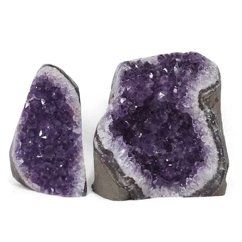 2.75kg Amethyst Polished Crystal Geode Specimen Set 2 Pieces DB14 3 2.75kg Amethyst Polished Crystal Geode Specimen Set 2 Pieces DB14 | Himalayan Salt Factory
