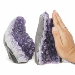 2.46kg Amethyst Polished Crystal Geode Specimen Set 2 Pieces DR036 7 2.46kg Amethyst Polished Crystal Geode Specimen Set 2 Pieces DR036 | Himalayan Salt Factory