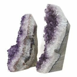 3.08kg Amethyst Polished Crystal Geode Specimen Set 2 Pieces DR037 6 3.08kg Amethyst Polished Crystal Geode Specimen Set 2 Pieces DR037 | Himalayan Salt Factory