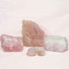 Divine Rose Quartz Crystal Set J291 1 Divine Rose Quartz Crystal Set J291 | Himalayan Salt Factory