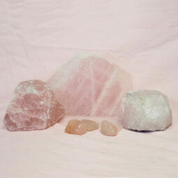 Divine Rose Quartz Crystal Set J292 | Himalayan Salt Factory