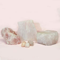 Divine Rose Quartz Crystal Set J294 | Himalayan Salt Factory