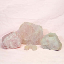 Divine Rose Quartz Crystal Set J295 | Himalayan Salt Factory