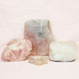 Divine Rose Quartz Crystal Set J307 | Himalayan Salt Factory